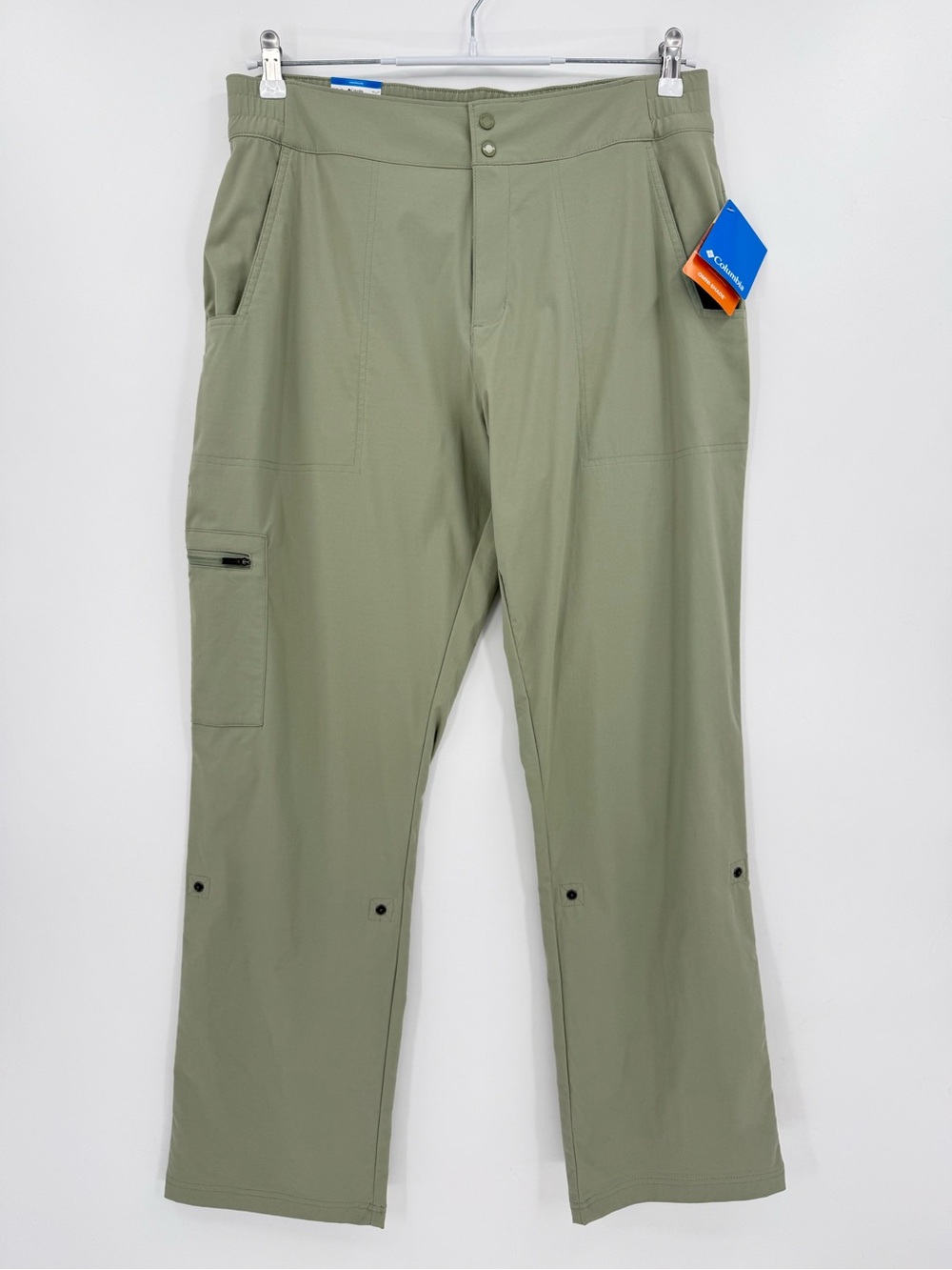 Columbia Climber Canyon Roll-Up Convertible Hiking Pant Sage Green Size 14 Reg